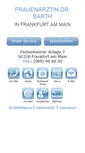 Mobile Screenshot of frauenarzt-barth.de