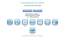 Tablet Screenshot of frauenarzt-barth.de
